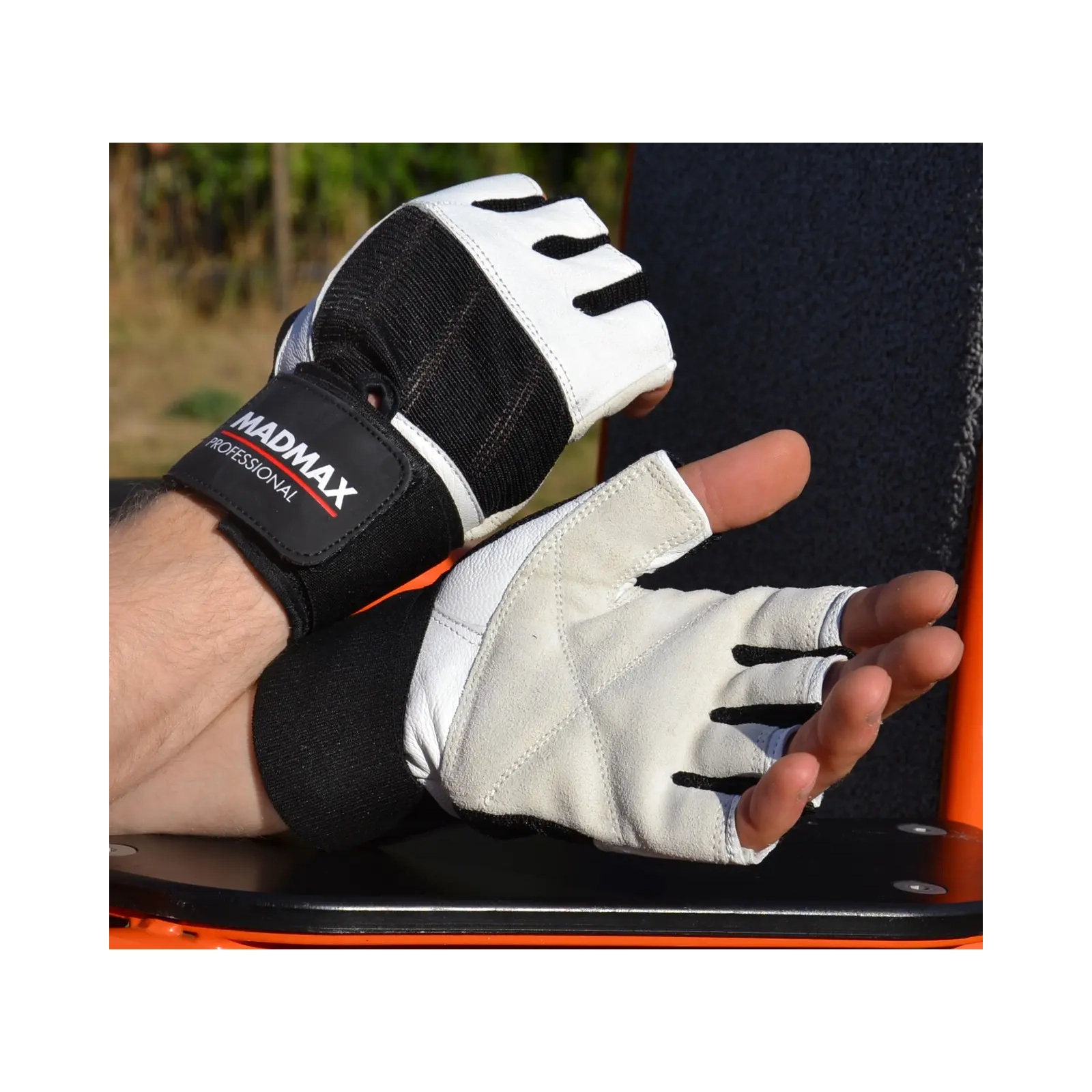 Перчатки для фитнеса MadMax MFG-269 Professional White S (MFG-269-White_S) изображение 4