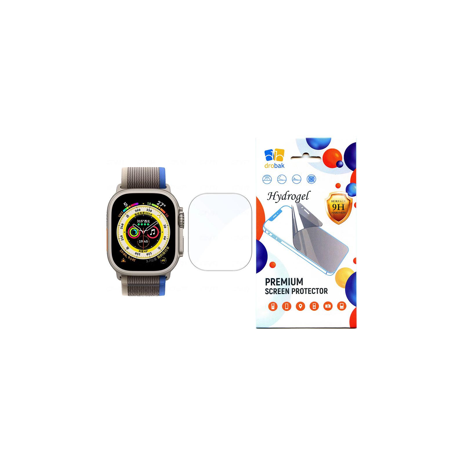 Пленка защитная Drobak Hydrogel Apple Watch Ultra 2 49mm (2шт) (323210)