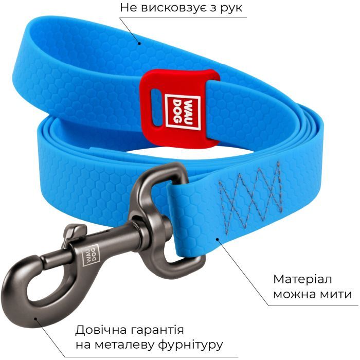 Поводок для собак WAUDOG Waterproof M Ш 20 мм Д 183 см оранжевый (27294) изображение 3