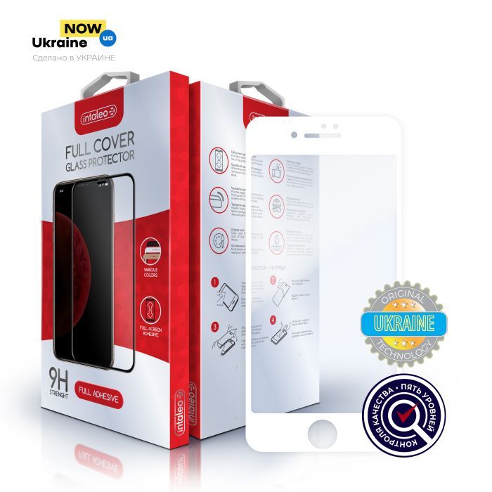Стекло защитное Intaleo Full Glue Apple iPhone SE 2020 white (1283126502910) изображение 8