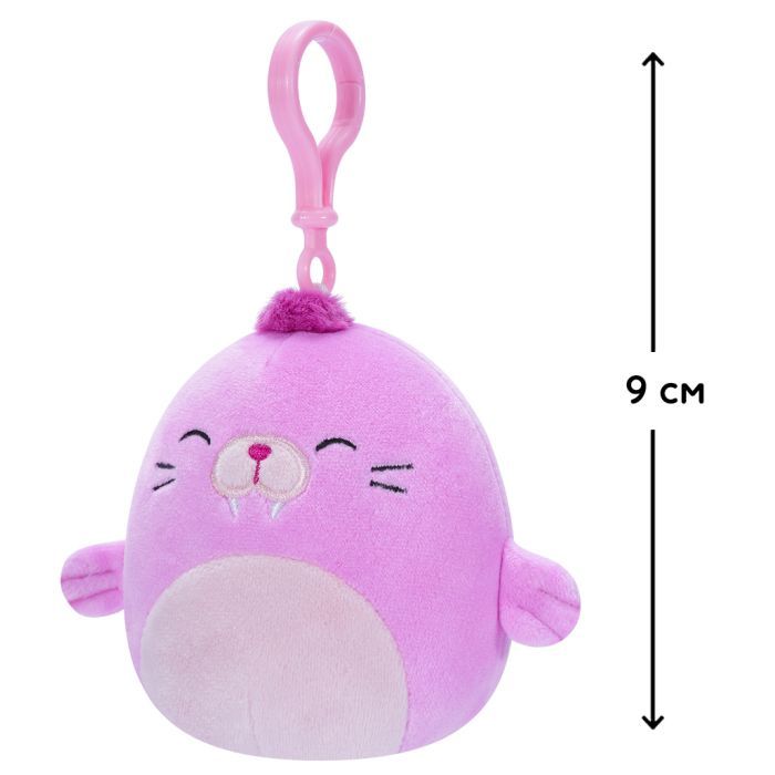 М'яка іграшка Squishmallows на кліпсі – Морж Пепе 9 см (SQCP00150) зображення 4