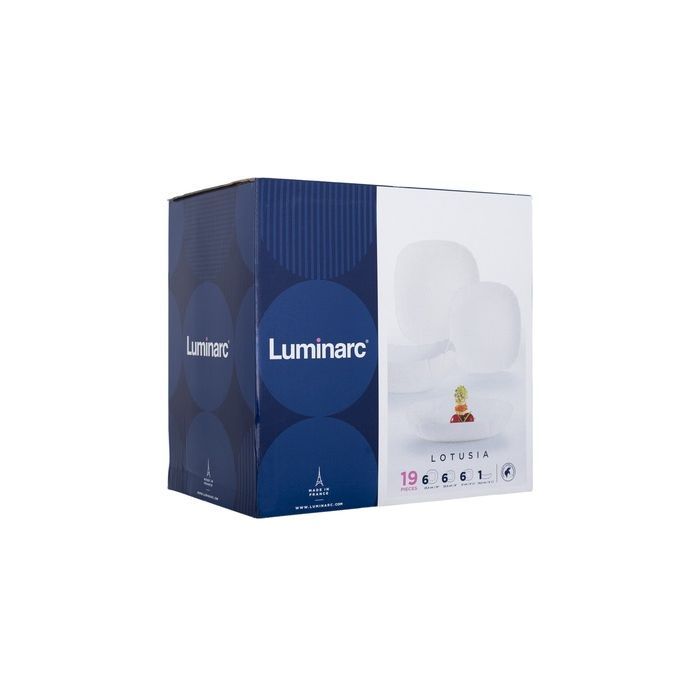 Столовый сервиз Luminarc Lotusia Білий 19 предметів (V1097) изображение 9