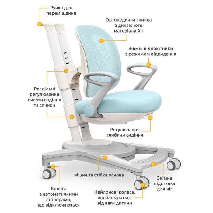 Детское кресло Mealux Sigma Air KP (Y-118 KP) изображение 2