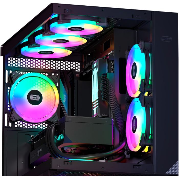 Кулер для корпуса PcCooler F3 T120 ARGB 3 in 1 Black изображение 7