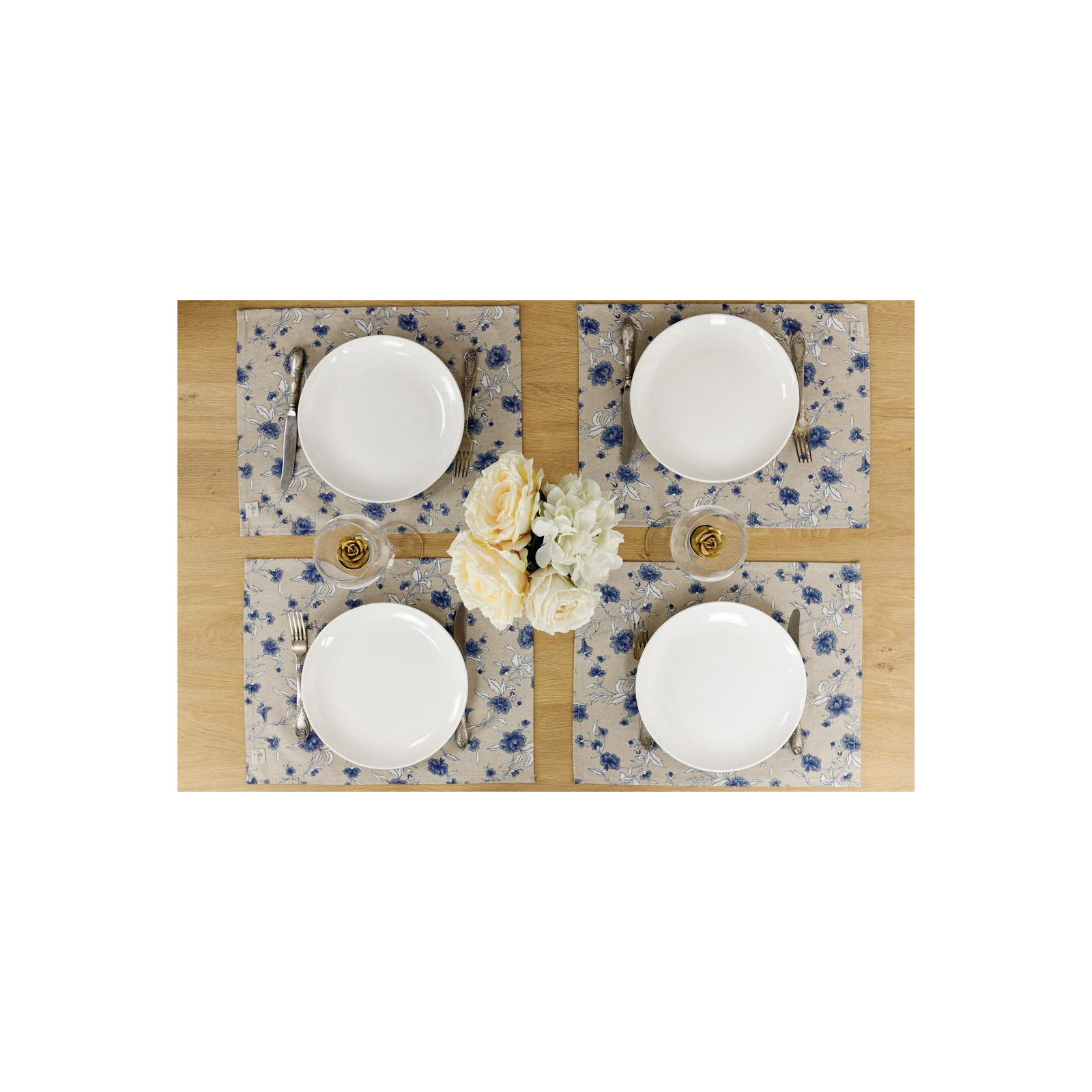 Серветка на стіл Прованс Квіти синій Господиня 35х45 см (4823093451810) зображення 6