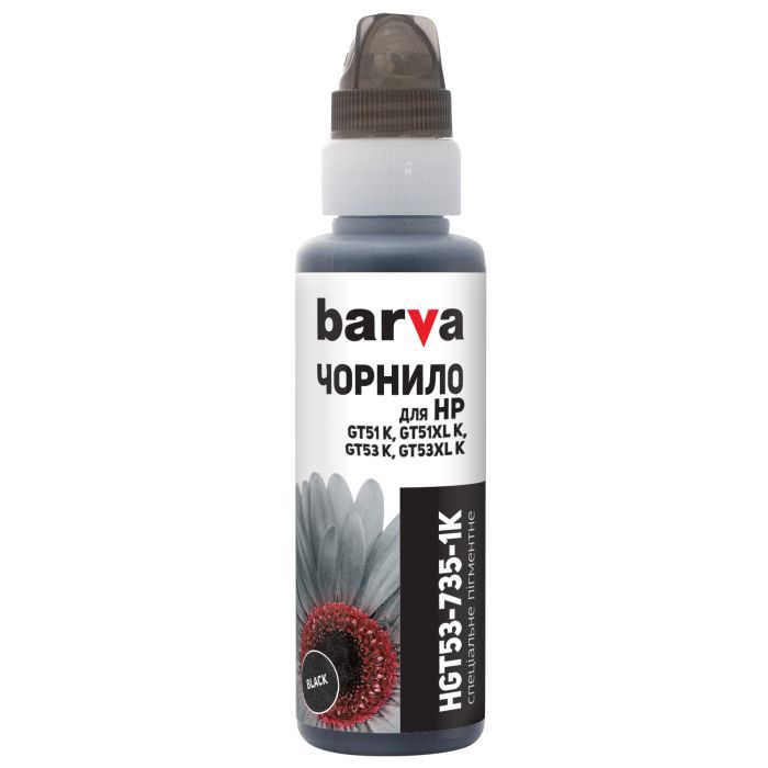 Чорнило Barva HP GT52 C 100 мл, OneKey (1K) (HGT52-736-1K)