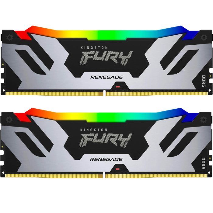Модуль памяти для компьютера DDR5 96GB (2x48GB) 6400 MHz Renegade RGB XMP Kingston Fury (ex.HyperX) (KF564C32RSAK2-96)