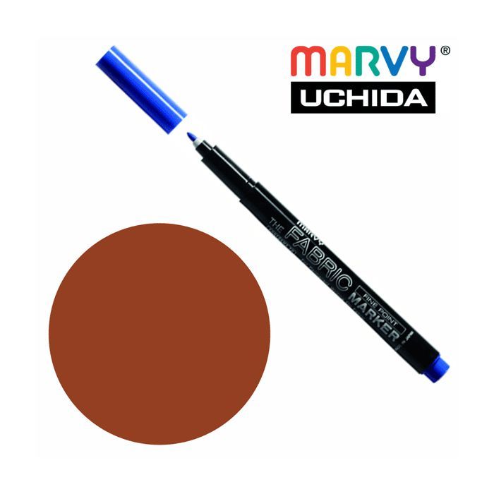 Художній маркер Marvy Коричневий, д/св. тканин, односторонній, 2мм, #522, Fine point (028617520605)