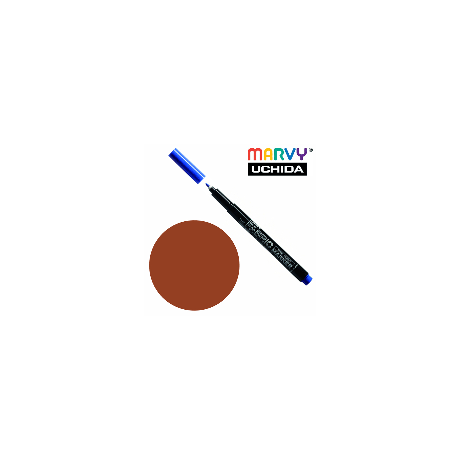 Художественный маркер Marvy Коричневый, д/св. тканей, односторонний, 2мм, #522, Fine point (028617520605)