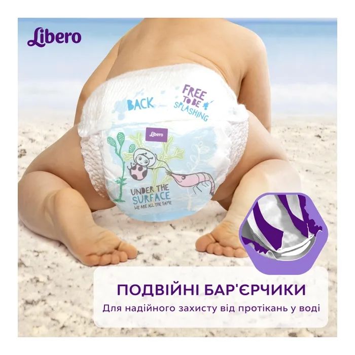 Подгузники Libero Swimpants Medium 10-16 кг 12 шт (7322541981741) изображение 5