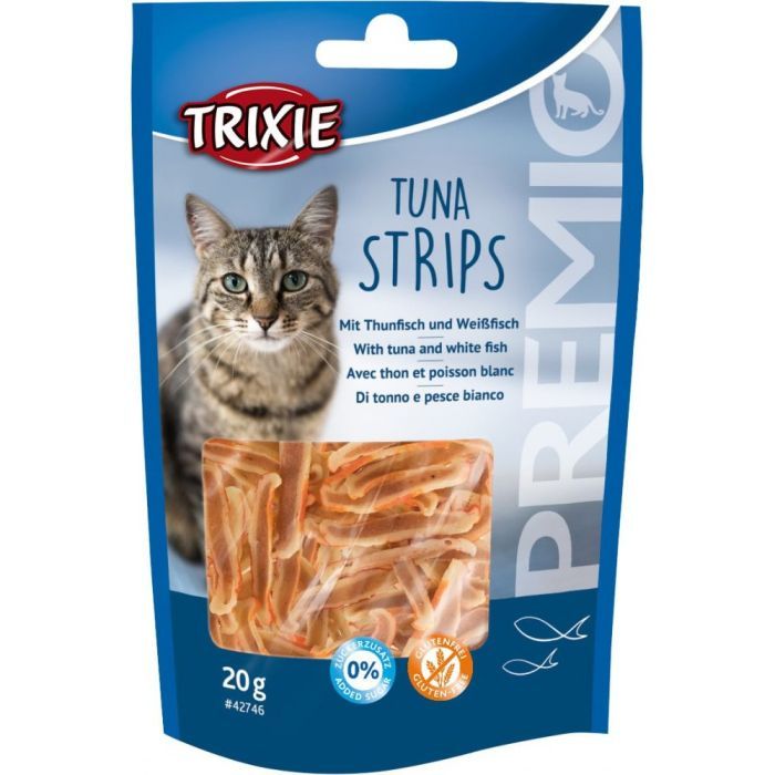 Ласощі для котів Trixie Premio Tuna Strips смужки тунця 20 г (4011905427461)