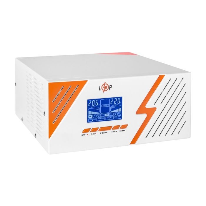 Пристрій безперебійного живлення LogicPower LPM - PSW-1500VA, 1050W, White (22755) зображення 3
