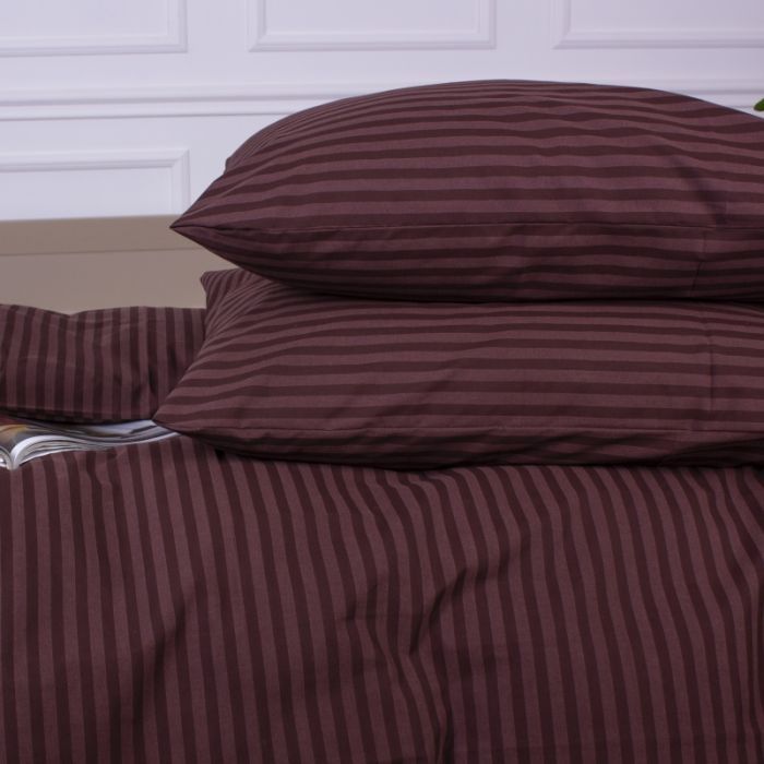 Наволочка MirSon Ranforce Elite 17-0617 Stripe Brown 40х60 см (2200008202262) изображение 2