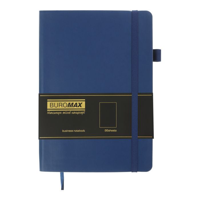 Книга записная Buromax Brief А5 96 листов, без линовки синий (BM.295004-02) изображение 2
