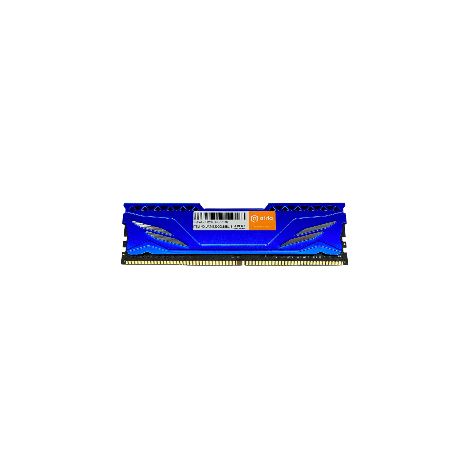 Модуль пам'яті для комп'ютера DDR4 8GB 3200 MHz Fly Blue ATRIA (UAT43200CL18BL/8) зображення 2