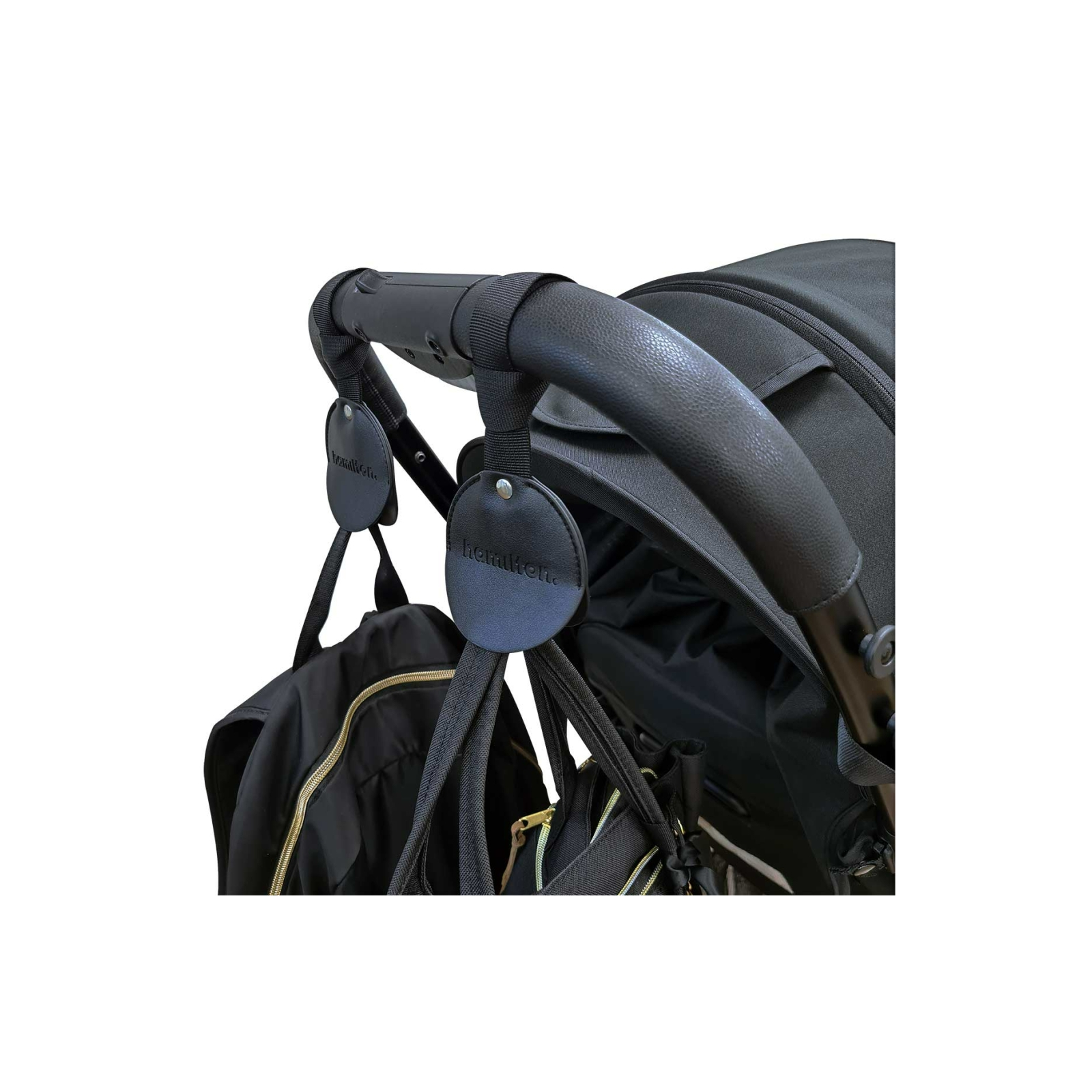 Аксессуар для коляски Hamilton by Yoop многофункциональные крючки к коляске, черные (65283) изображение 3