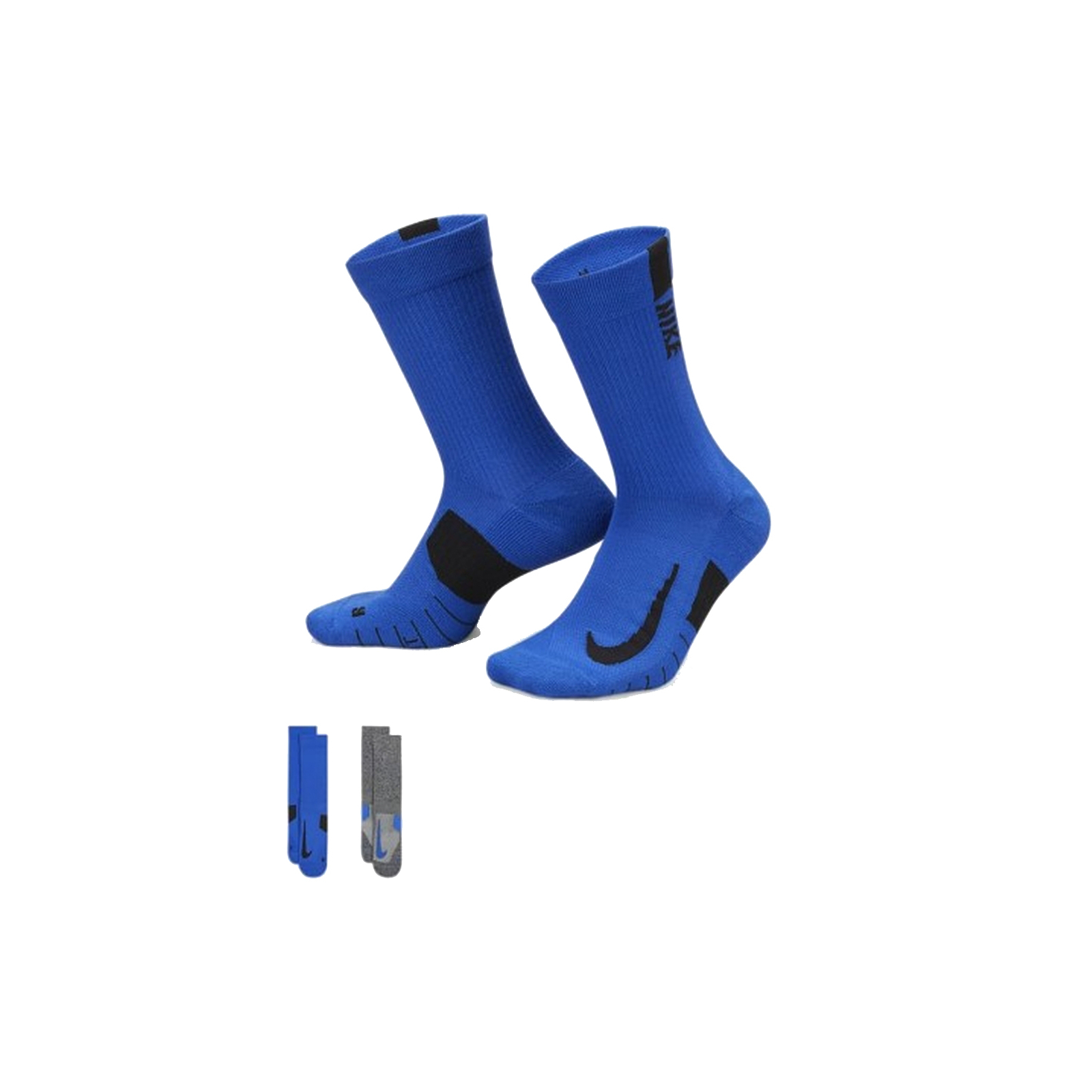 Шкарпетки Nike U NK MLTPLIER CRW 2PR - 144 SX7557-937 34-38 2 пари Синій/Сірий (196153841352)