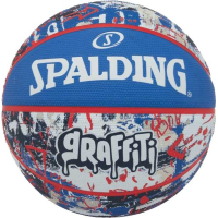 Фото - Баскетбольний м'яч SPALDING М'яч баскетбольний  Graffitti синій, мультиколор Уні 7 84377Z (689 