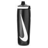 Пляшка для води Nike Refuel Bottle 24 OZ чорний, білий 709 мл N.100.7666.091.24 (887791745156)