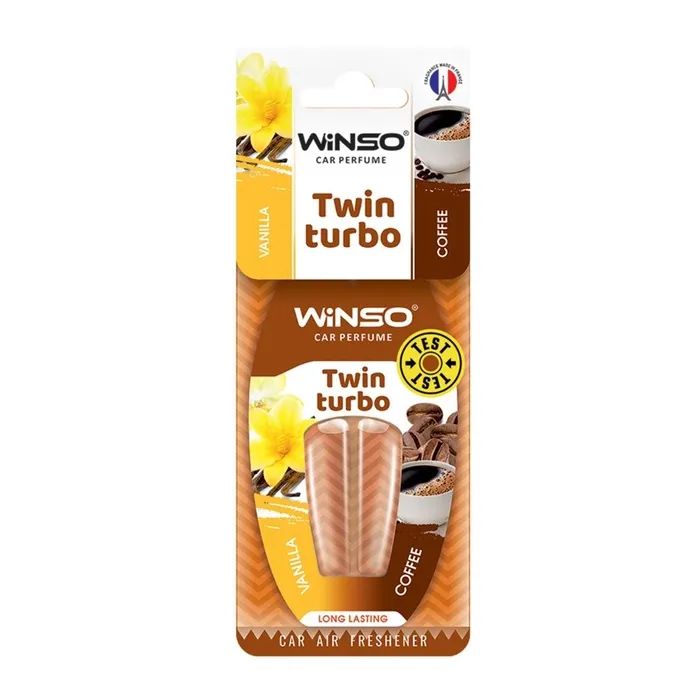 Ароматизатор для автомобіля WINSO Twin Turbo - Vanilla & Coffee (538790)