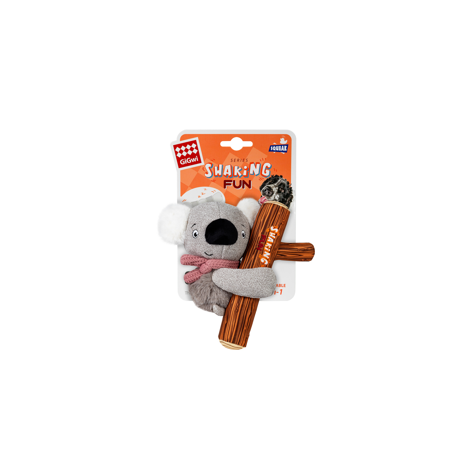 Іграшка для собак GiGwi Shaking Fun Коала з великою пищалкою 22 см (2260) зображення 2