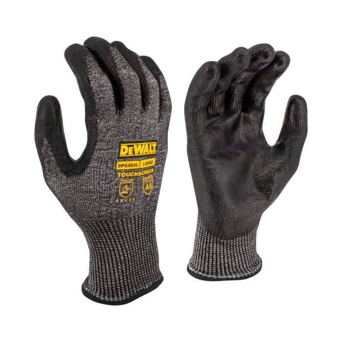 Защитные перчатки DeWALT разм. L/9, с высокой стойкостью к порезам (DPG860L)