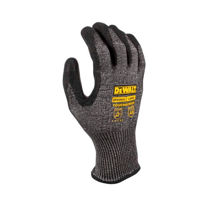 Защитные перчатки DeWALT разм. L/9, с высокой стойкостью к порезам (DPG860L) изображение 5