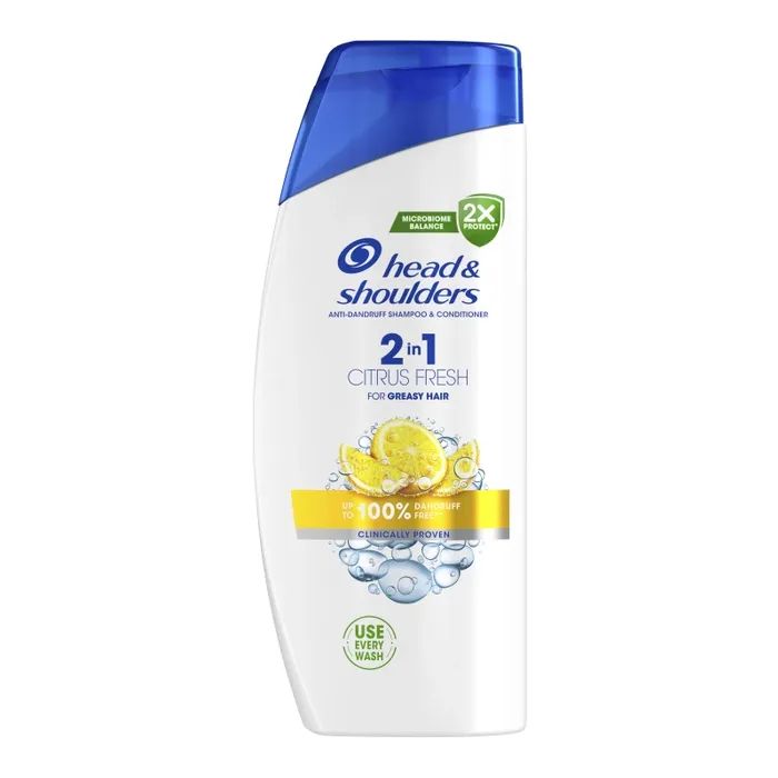 Шампунь Head & Shoulders 2 в 1 Проти лупи Цитрусова свіжість 625 мл (8700216158022)