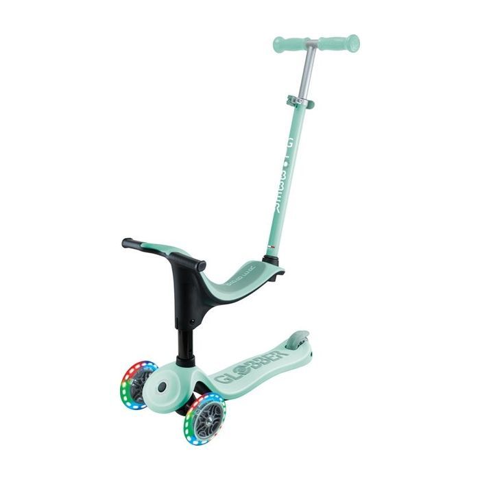 Самокат Globber Go Up Sporty Led пастельно-рожевий (452-710-4)