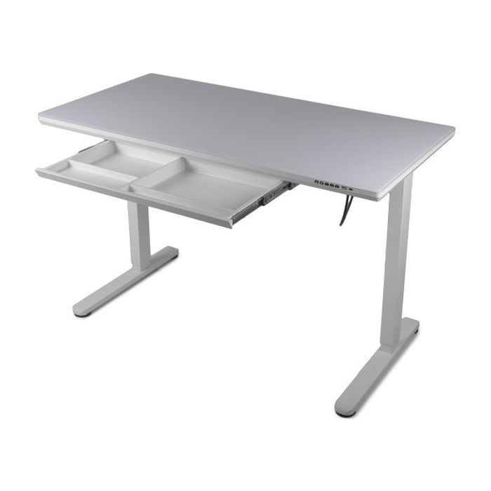 Комп'ютерний стіл Barsky StandUp white glass 1200*600 (BST-12new) зображення 2