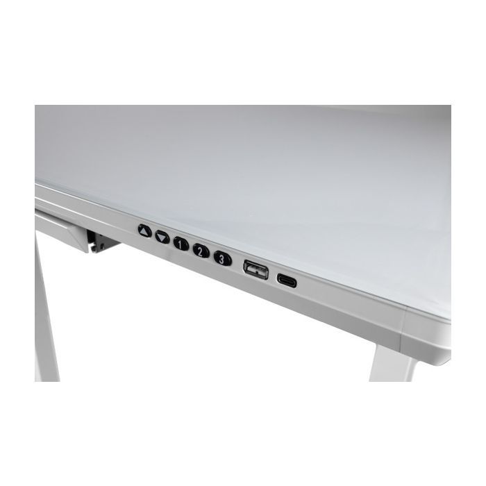 Комп'ютерний стіл Barsky StandUp white glass 1200*600 (BST-12new) зображення 8
