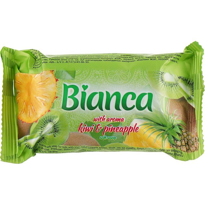 Твердое мыло Bianca С ароматом киви и ананаса 140 г (4823107602443)