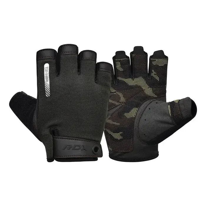 Перчатки для фитнеса RDX T2 Half Brown S (WGA-T2HBR-S)