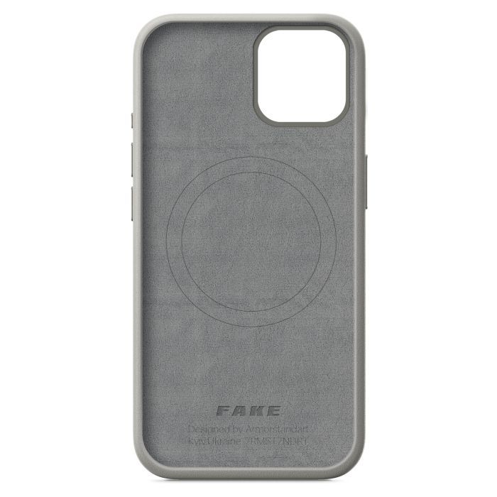 Чехол для мобильного телефона Armorstandart FAKE Leather Case Apple iPhone 15 Grey (ARM76289) изображение 2