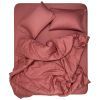 Простынь Ardesto Mix&Match 100% хлопок, сатин коричневый светлый 240х260 см (ART2426FSO) изображение 6
