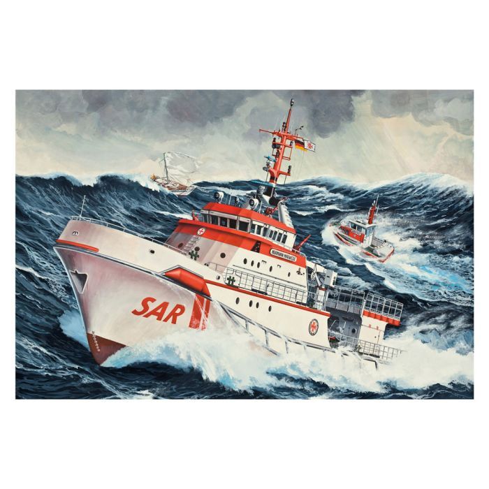 Сборная модель Revell Поисково-спасательное судно Hermann Marwede уровень 4 масштаб 1:200 (RVL-05812) изображение 8