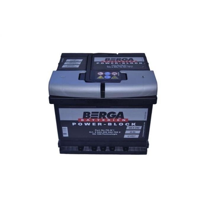 Аккумулятор автомобильный Berga Power Block 44Ah Н Ев (-/+) (440EN) (5444020447502)