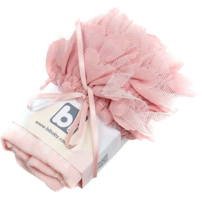Колготки дитячі Bibaby з рюшем (68154-74G-pink)