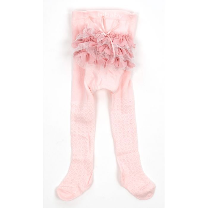 Колготки дитячі Bibaby з рюшем (68154-74G-pink) зображення 2