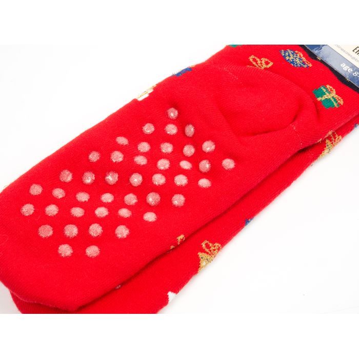 Шкарпетки дитячі Bross новорічні махрові (10436-6-8-red) зображення 3