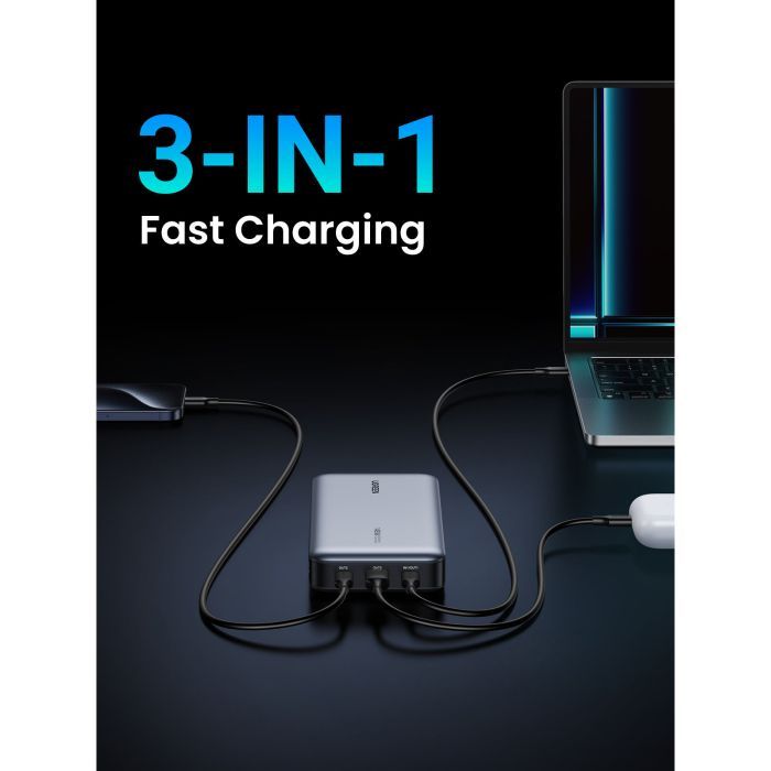 Батарея универсальная Ugreen 25000mAh 145W Two-way PD 3.1 grey (PB205) изображение 4