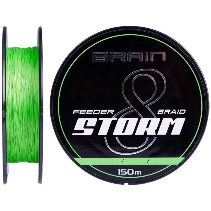 Шнур Brain Storm 8X 150m 0.16mm 25lb/11.1kg Lime (1858.52.00)