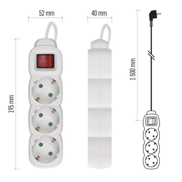 Сетевой удлинитель EMOS P1321 изображение 8