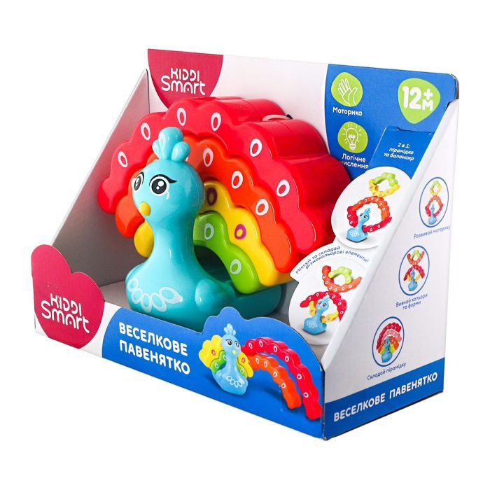 Развивающая игрушка Kiddi Smart Радужный павлинчик (4508-KS) изображение 6