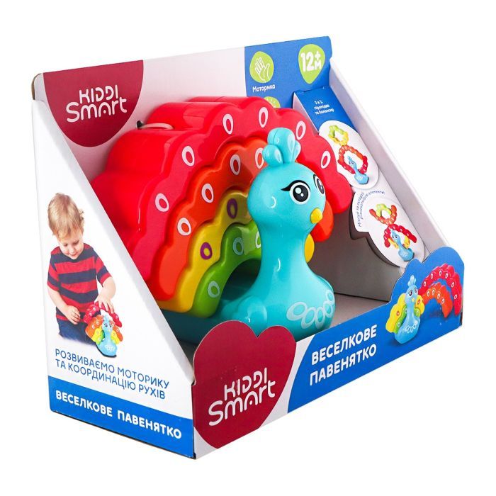 Развивающая игрушка Kiddi Smart Радужный павлинчик (4508-KS) изображение 8