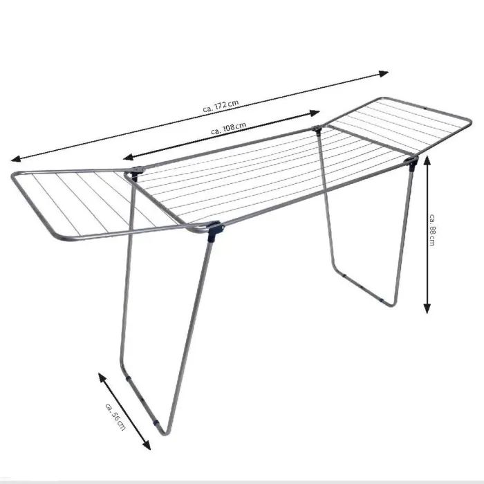 Сушарка для білизни Casa Si Merkur Pure 18m Silver Підлогова (CS92235S04C) (DAS302407) зображення 2