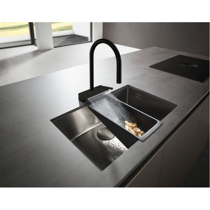 Смеситель Hansgrohe Aquno Select M81 , 22 см , чорний матовий (73837670) изображение 2