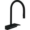 Смеситель Hansgrohe Aquno Select M81 , 22 см , чорний матовий (73837670)