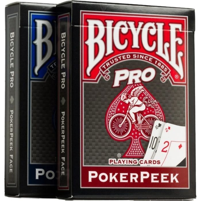 Гральні карти Bicycle Pro PokerPeek (red, blue) (01456)