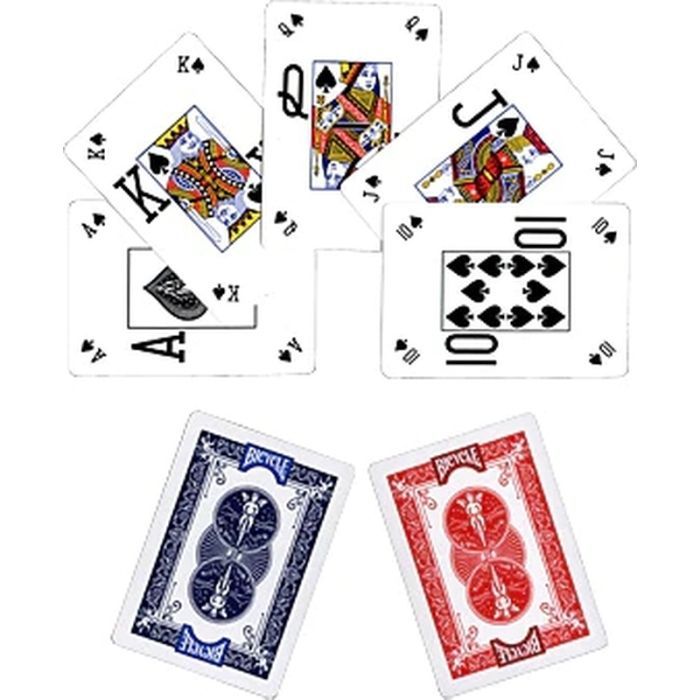 Гральні карти Bicycle Pro PokerPeek (red, blue) (01456) зображення 3